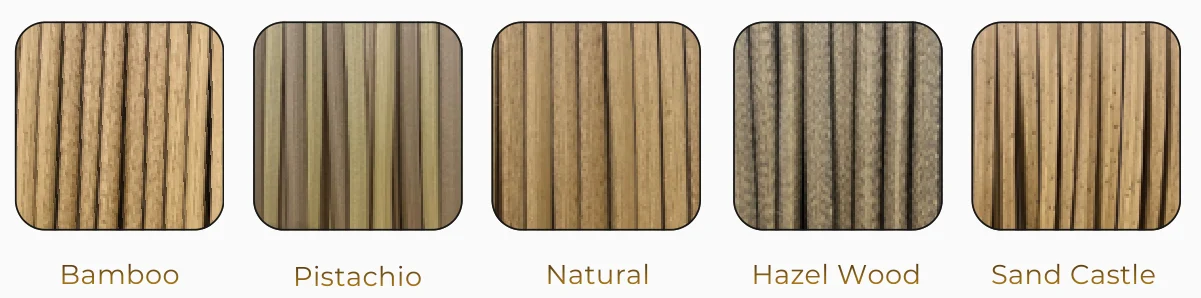 Bamboo, Pistachio, Natural, Hazel Wood, Sand Castle